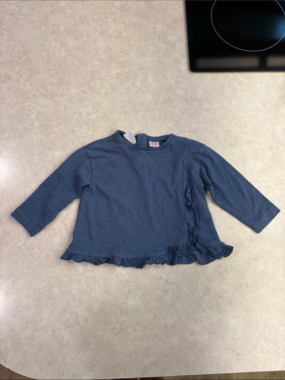 Zara ruffle long sleeve shirt